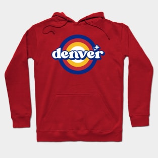 Vintage Denver Sunset Seal // Retro City Emblem for Denver, Colorado Hoodie